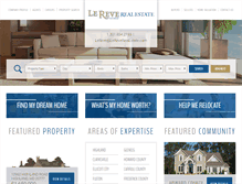 Tablet Screenshot of lereverealestate.com